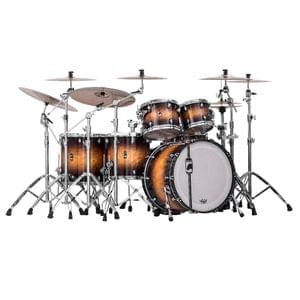 Mapex BPNV628XCUB Velvetone 5 Piece Shell Pack Black Panther with Snare Drum Set